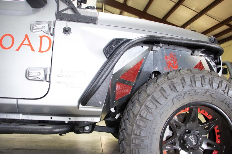 Jeep Wrangler Fenders - Front - Fishbone Offroad - Raw Aluminum Inner Fenders - Legacy Model - `18-`27